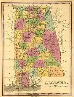 Image 91823 Map of Alabama (from History of Alabama)