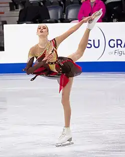 Kimmy Repond at the 2024 Skate Canada International