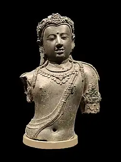 The bronze torso Avalokiteshvara of Chaiya, 8th century CE Srivijayan art, Chaiya District, Surat Thani Province, Southern Thailand
