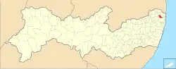 Location of Itaquitinga in Pernambuco