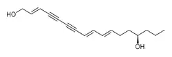 Molecular structure of oenanthotoxin