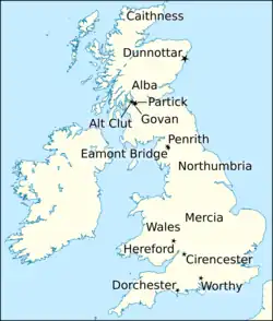 Map of Britain and Ireland