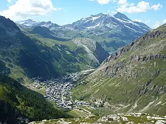A general view of Val d'Isère.