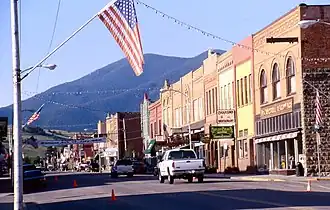 Image 34Main Street in Red Lodge, 2000, showing iron facades on buildings (from History of Montana)