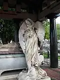 Rear view of angel