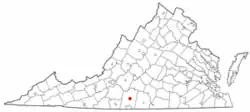 Location of Chatham, Virginia